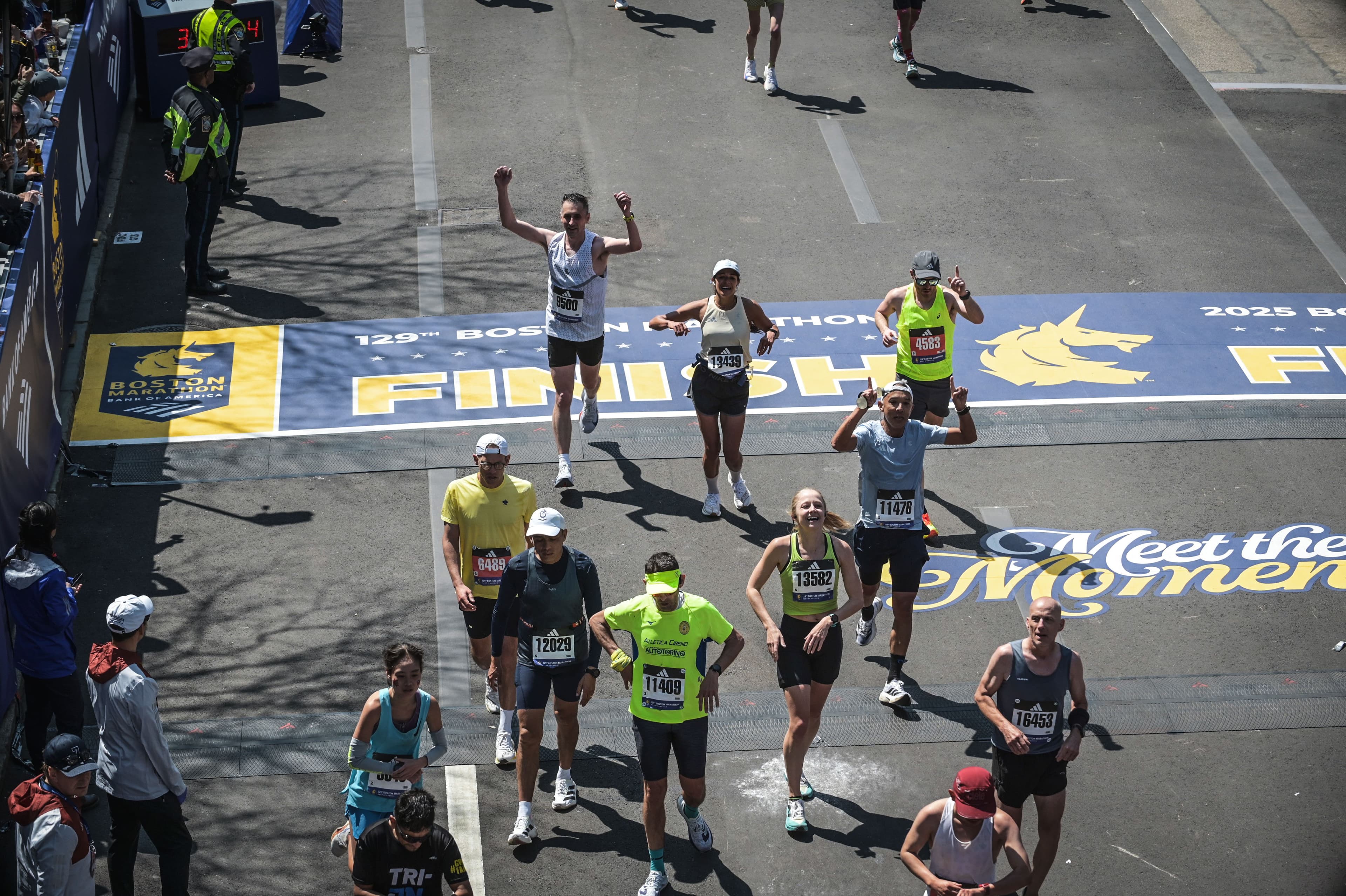 Boston Marathon runners